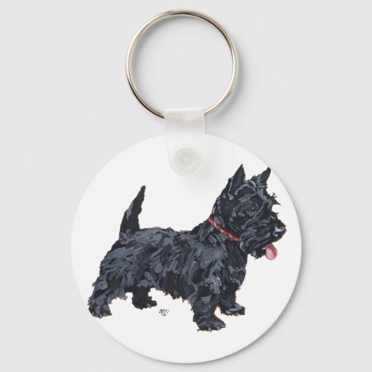 Spunky Scottie Dog Sleutelhanger (Voorkant)