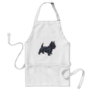 Spunky Scottie Dog Standaard Schort