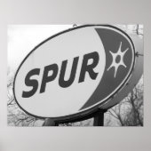 Spur-gasstation Poster (Voorkant)