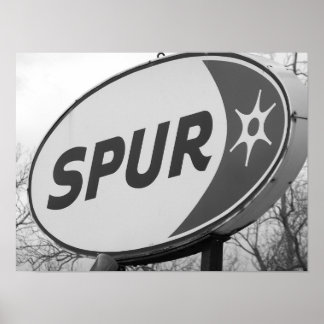 Spur-gasstation Poster