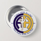 SPUR voor een dagknop Ronde Button 7,6 Cm (Voorkant /achterkant)