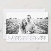 Spure Stripe | De datum-fotokaart opslaan Save The Date (Voorkant)
