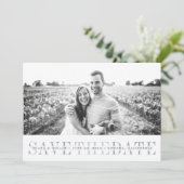 Spure Stripe | De datum-fotokaart opslaan Save The Date (Staand voorkant)