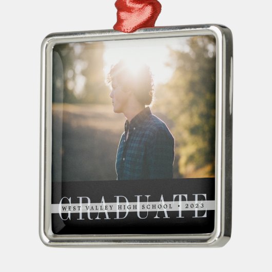 Spure Stripe | Foto Afstuderen Metalen Ornament (Links)