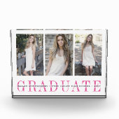 Spure Stripe Three-Photo Afstuderen Keepomwille Fotoblokken (Voorkant)
