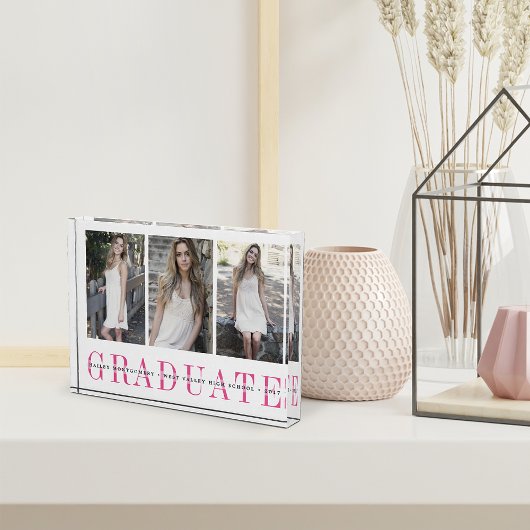 Spure Stripe Three-Photo Afstuderen Keepomwille Fotoblokken