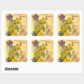 Spurge met Yham door Charles Mackintosh Vierkante Sticker (Vel)