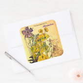 Spurge met Yham door Charles Mackintosh Vierkante Sticker (Envelop)