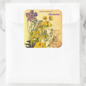 Spurge met Yham door Charles Mackintosh Vierkante Sticker (Tas)