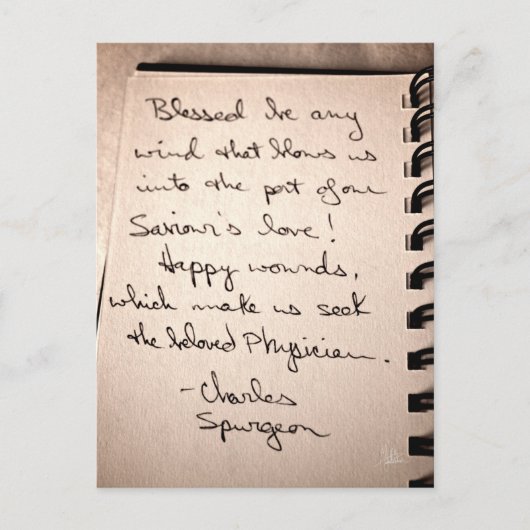 Spurgeon Quote [Briefkaart] Briefkaart (Voorkant)