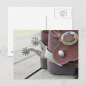 Spurs op cowboylaarzen briefkaart (Voorkant / Achterkant)