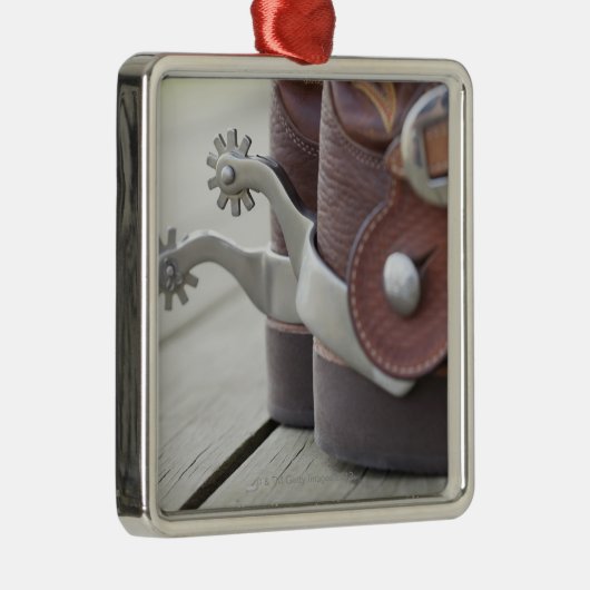 Spurs op cowboylaarzen metalen ornament (Rechts)