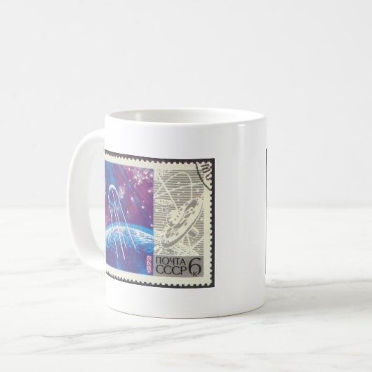 Sputnik 15 jaar Russische ruimtewetenschap Koffiemok (Voorkant links)