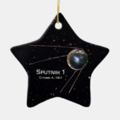 Sputnik 1 Earth Satellite Keramisch Ornament (Voorkant)