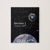 Sputnik 1 Earth Satellite Legpuzzel (Verticaal)