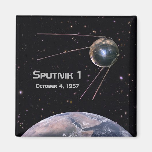 Sputnik 1 Earth Satellite Magneet (Voorkant)