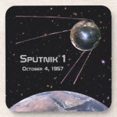 Sputnik 1 Earth Satellite Onderzetter (Voorkant)
