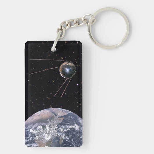Sputnik 1 Earth Satellite Sleutelhanger (achterkant)