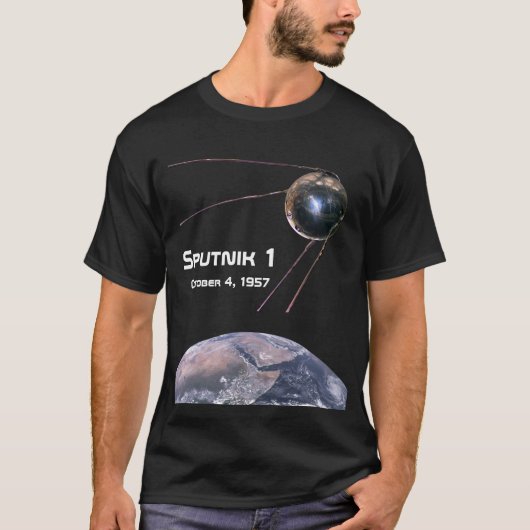 Sputnik 1 Earth Satellite T-shirt (Voorkant)