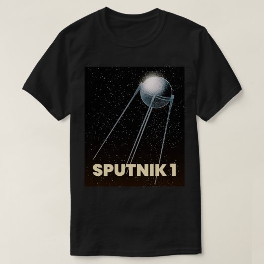 sputnik 1 eerste satelliet t-shirt (Design voorkant)
