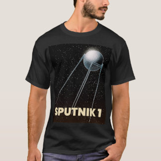 sputnik 1 eerste satelliet t-shirt