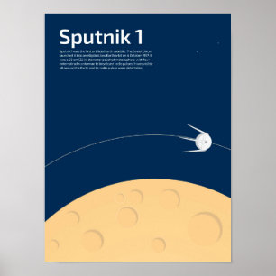 Sputnik 1 Poster voor kinderen