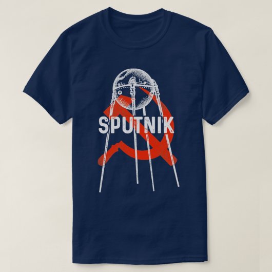 Sputnik 1 Satelliet Sovjet-Unie 195710 T-shirt (Design voorkant)