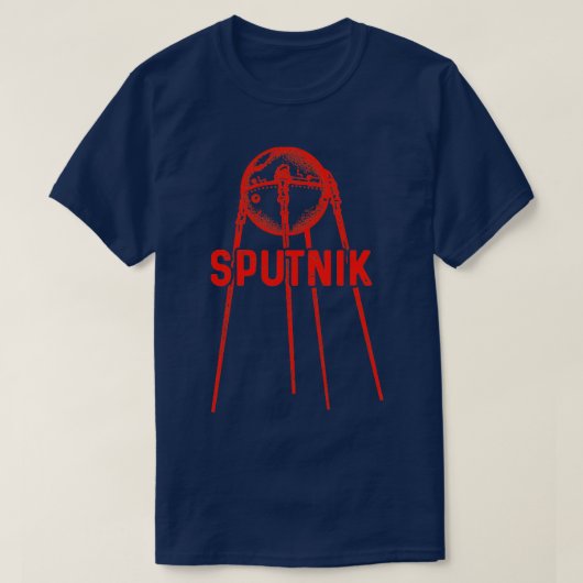 Sputnik 1 Satelliet Sovjet-Unie 195711 T-shirt (Design voorkant)