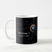 Sputnik 1 Satellite Koffiemok (Links)