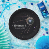 Sputnik 1 Satellite Papieren Bordje (Feest)