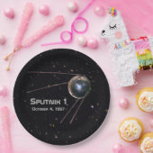 Sputnik 1 Satellite Papieren Bordje (Feest)