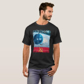 Sputnik 1 Satellite Space USSR Space Revel Retro T-shirt (Voorkant volledig)