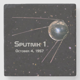Sputnik 1 Satellite Stenen Onderzetter