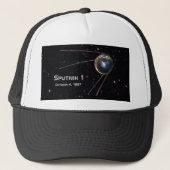 Sputnik 1 Satellite Trucker Pet (Voorkant)