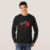 Sputnik CCCP Propaganda Ruimte T-shirt (Voorkant volledig)