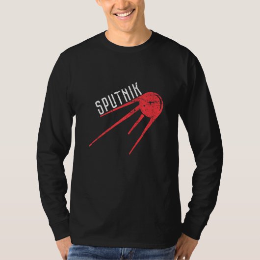 Sputnik CCCP Propaganda Ruimte T-shirt (Voorkant)