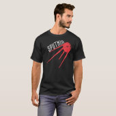 Sputnik CCCP Propaganda Ruimte T-shirt (Voorkant volledig)