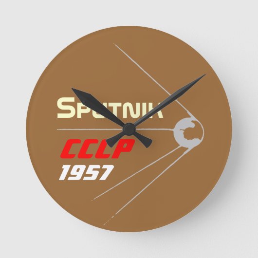 Sputnik Design DDR Ronde Klok (Voorkant)