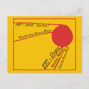 Sputnik Moment Briefkaart
