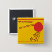 Sputnik Moment Vierkante Button 5,1 Cm (Voorkant /achterkant)