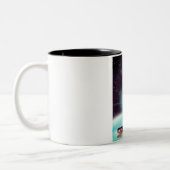 Sputnik "race naar de sterren" tweekleurige koffiemok (Links)