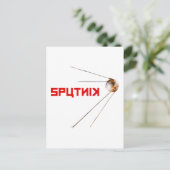 SPUTNIK - ruimte/russische/sovjetunie/technologie Briefkaart (Staand voorkant)
