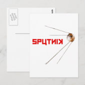 SPUTNIK - ruimte/russische/sovjetunie/technologie Briefkaart (Voorkant / Achterkant)