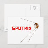 SPUTNIK - ruimte/russische/sovjetunie/technologie Briefkaart (Voorkant / Achterkant)