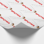 SPUTNIK - ruimte/russische/sovjetunie/technologie Cadeaupapier (Hoek)