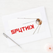 SPUTNIK - ruimte/russische/sovjetunie/technologie Rechthoekige Sticker (Envelop)