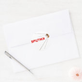 SPUTNIK - ruimte/russische/sovjetunie/technologie Ronde Sticker (Envelop)