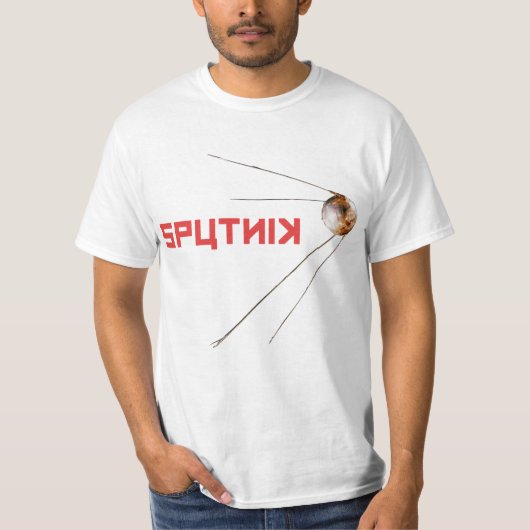 SPUTNIK - ruimte/russische/sovjetunie/technologie T-shirt (Voorkant)