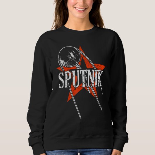 Sputnik Satellite Spacecraft Sovjet Union Space Sp Trui (Voorkant)