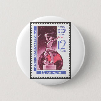Sputnik Space Exploration Monument 1965 Ronde Button 5,7 Cm